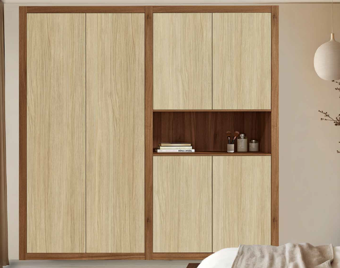 Serie ABATIBLE – Liso Olmo con Tirador Push