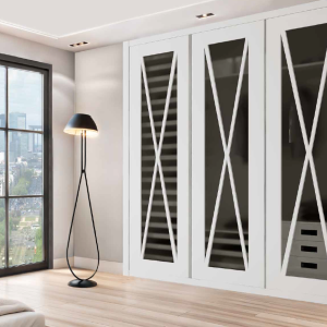 Serie ABATIBLE – Pantografiado con Vaciado y Cristal Dark Grey