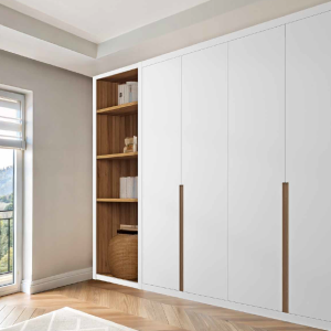 Serie ABATIBLE – Liso Blanco con Uñero Nogal